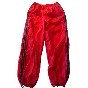 Dream Station Vintage Men’s Xl 31x31 Red Nylon Polyester Insulated Sweatpants